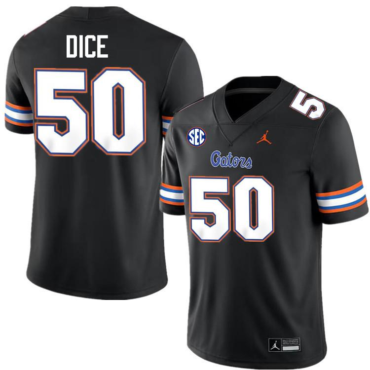 Tavaris Dice Florida Jersey,Florida Gators #50 Tavaris Dice Uniforms,Jersey Youth-Black